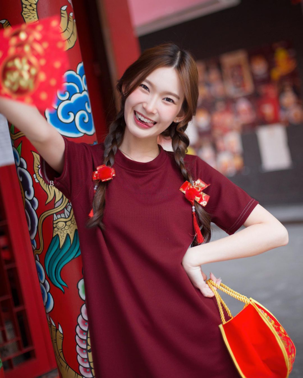 Ligam - Đầm thun RUBBER ĐỎ 2
